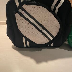 Black and White Womens pickle ball tote